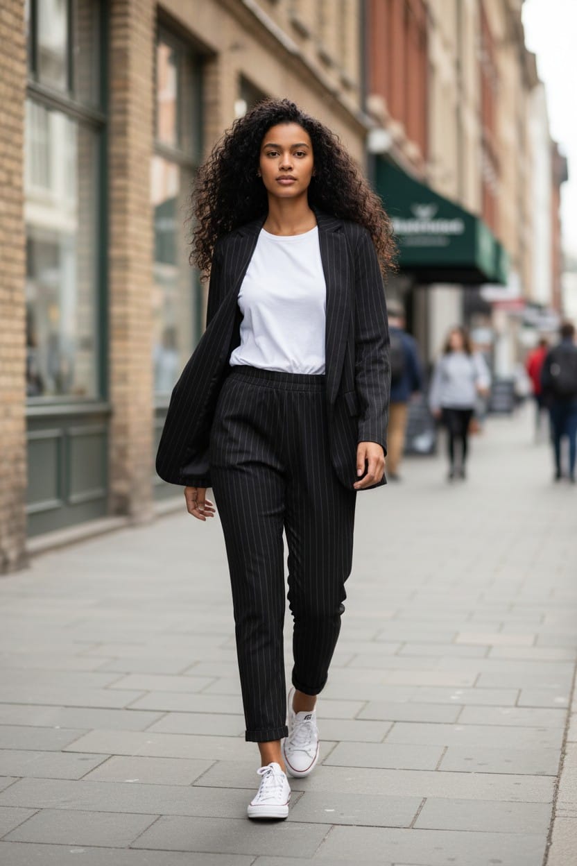 TAILLEUR GESSATO SPORTIVO ELEGANTE