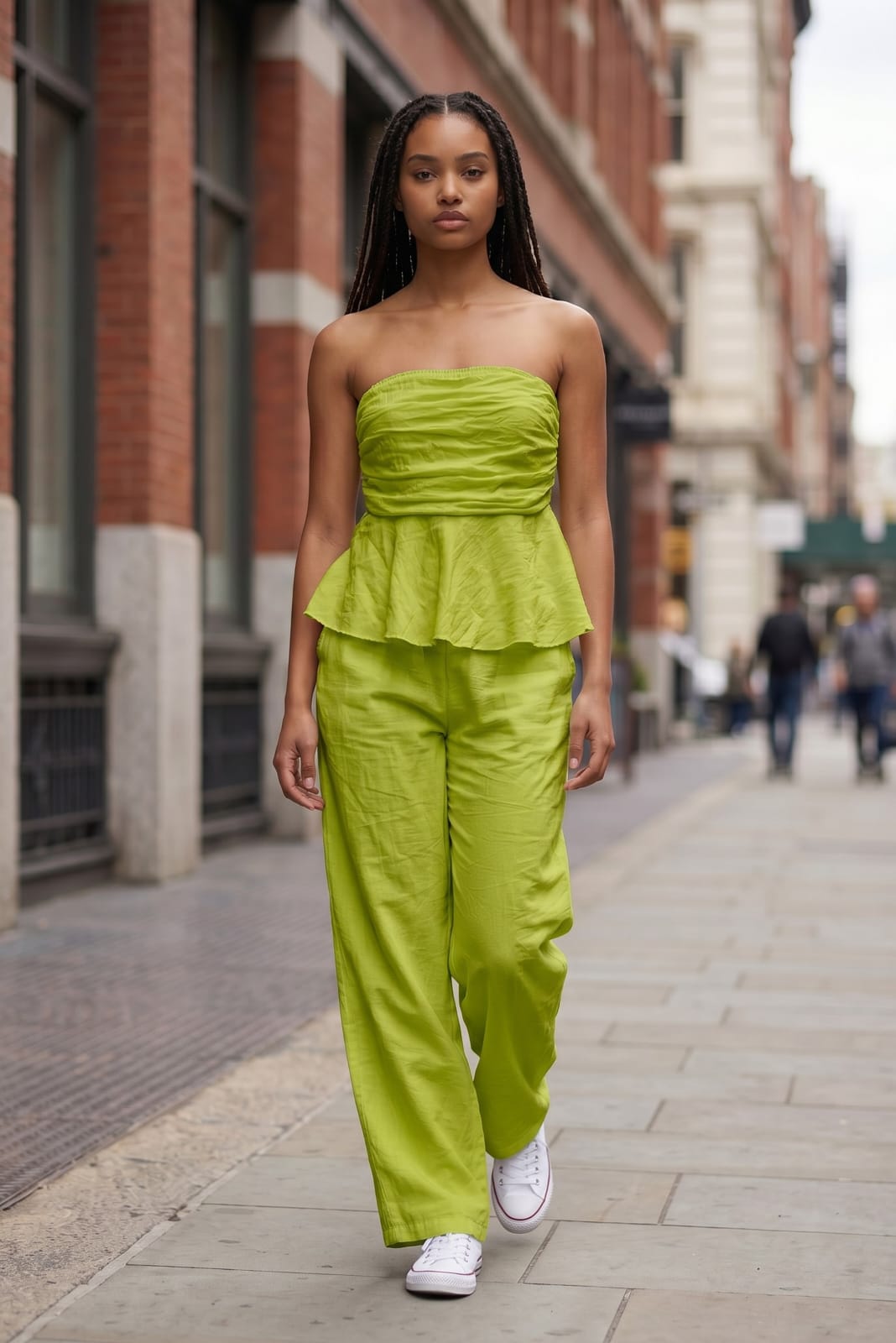 COMPLETO ELEGANTE CON TOP E PANTALONE A PALAZZO